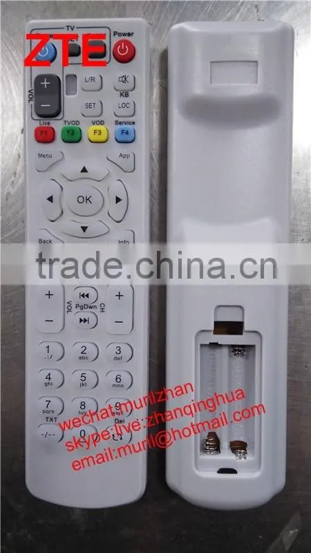 High Quality White 42 Keys Network set-top box remote control for Guangzhou Boluo,remote network box with Learning/copy