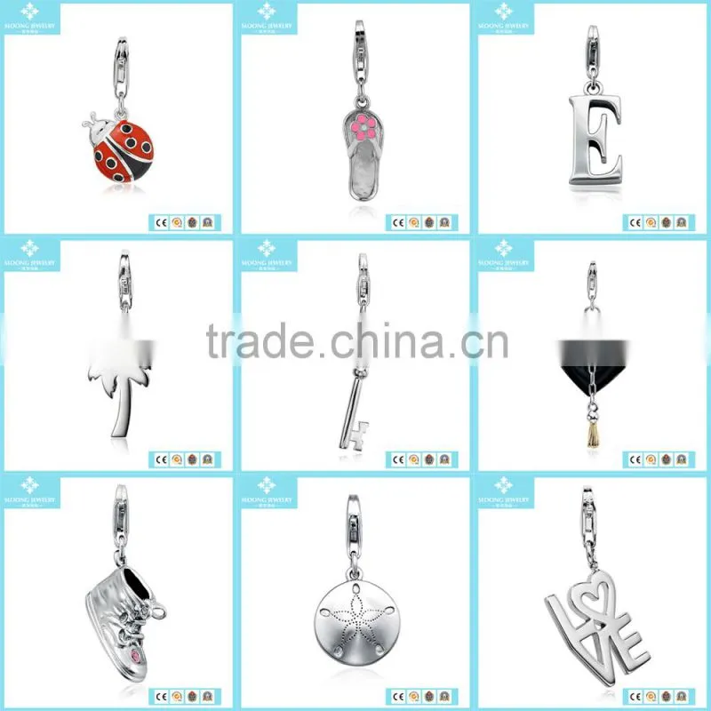 Wholesale Silver Jewellery Airplane Charm in Sterling Silver Popular Silver Jewelry