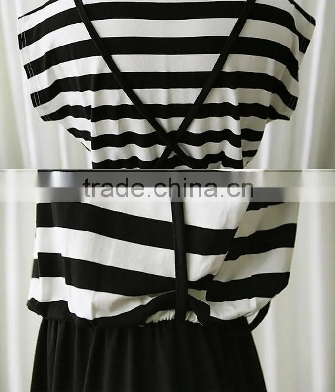 Slim Stripe Suspender Skirt Maternity Dresses Clothes For Pregnant Women