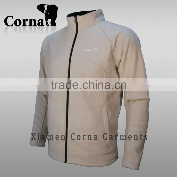 New design Mens bonded camping fleece jacket