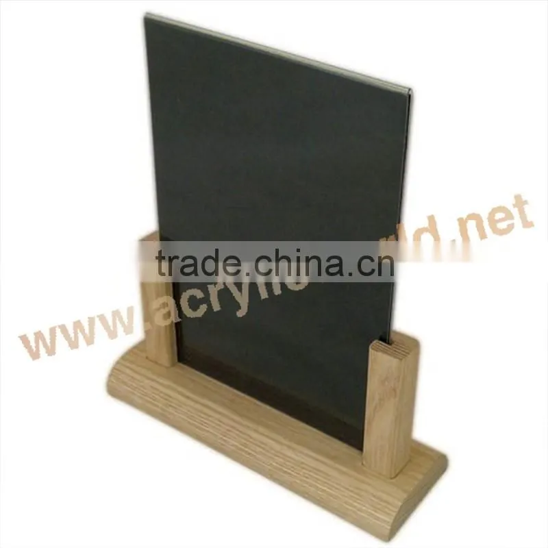 wooden clipboard menu holders/wooden menu holder with chalkboard/chalkboard menu board