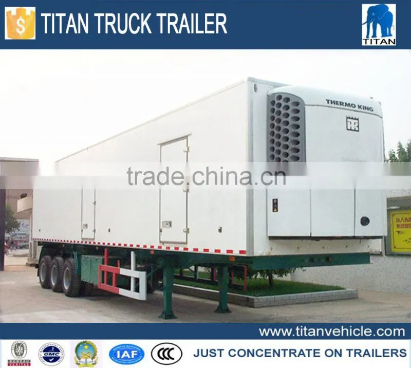 Freezer food semi trailer , Refrigerated insulated cargo trailer