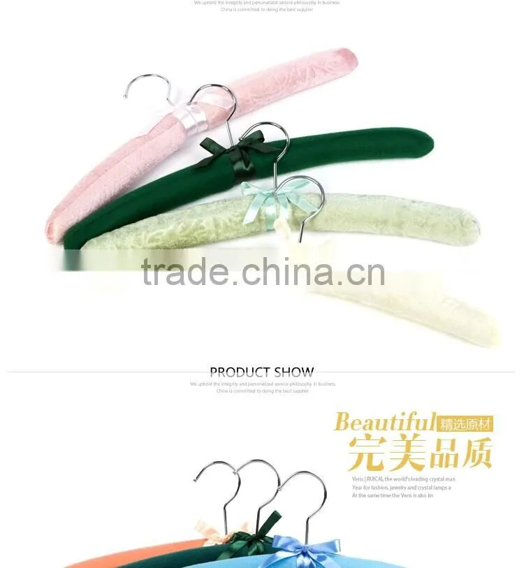 Customized sponge satin hangers