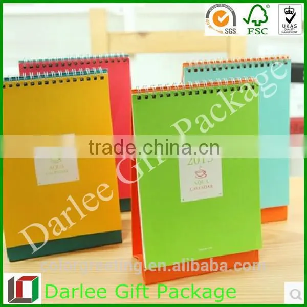 China calender OEM paper desk calender custom calender