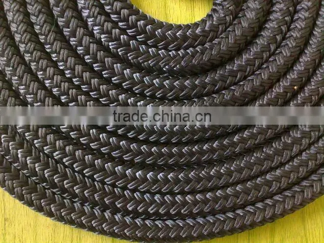 Black Double Braided Nylon Rope