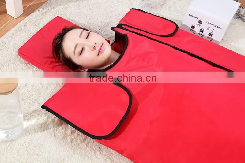 The Second Generation NEW design 3 zone heating sauna blanket, New FIR Far Infrared Slimming Blanket Weight Loss Sauna Blanket