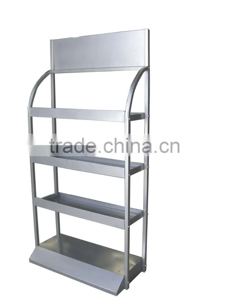 Factory flooring stand lubrication oil display rack car metal lube slushing compound display shelf