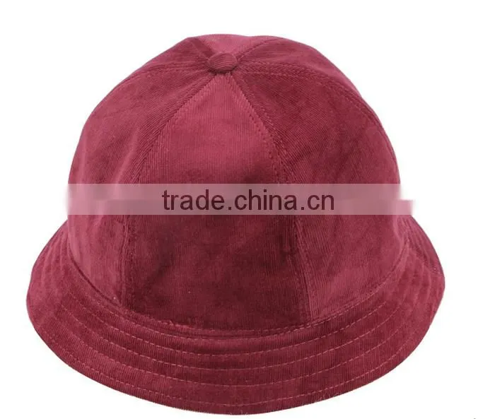 Wholesale foldable cotton fashion 6 panel blank designer custom bucket hat
