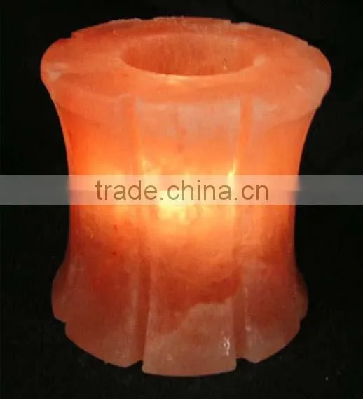 Himalayan Salt Candle Holer / Himalayan Salt Tea lights / Himalayan Salt / Crystal Candle Hole / Pink Salt