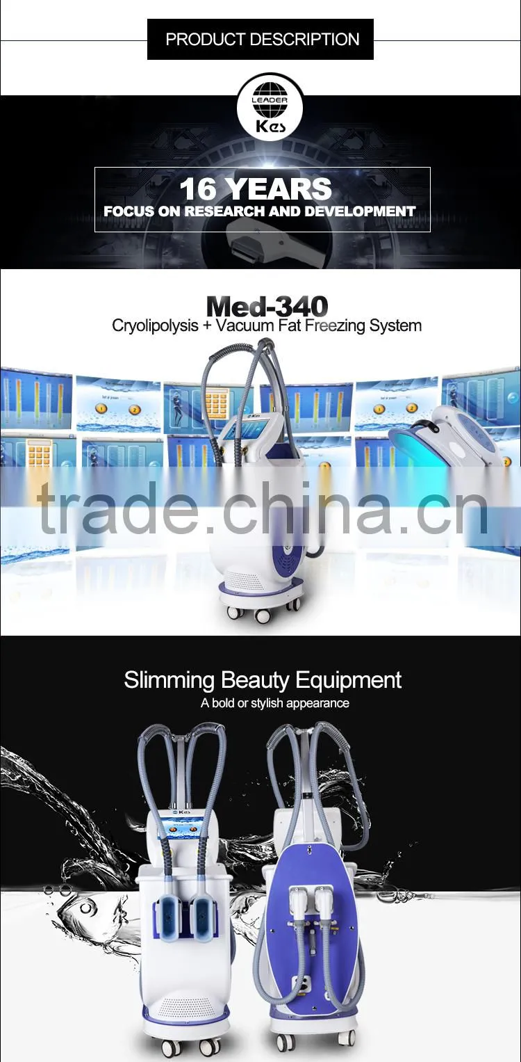 Fat Freezing&Body slimming machine with 2 handles at the same time work