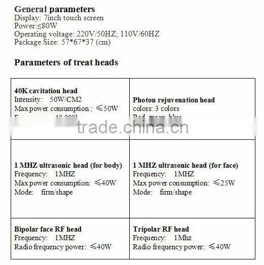6 In 1 Multifunctional Cavitation RF Bio Facial Care Beauty Equipment
