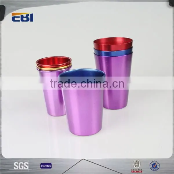Tea tumbler anodized aluminum cup