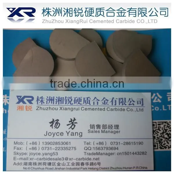 tungsten carbide half-moon shaped irregular wear part