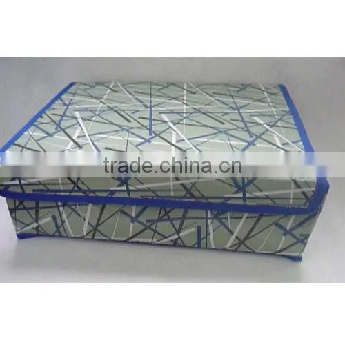 Practical non-woven fabric foldable 12 grids storage box with hard lid,Badroom bin for women socks/underware,ornament(BBHT002)