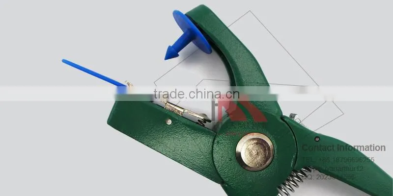 ear tag for sheep 50*16 mm PE blue plastic pin goat ear tag