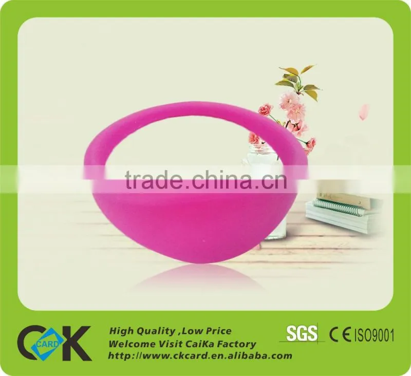 Competitive price! Custom silicone rubber id bracelet with high quality