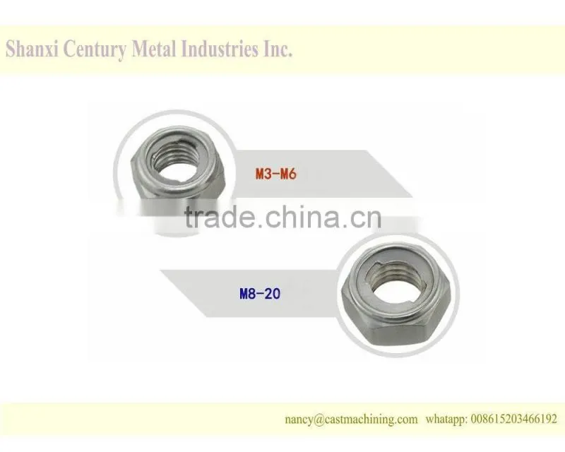 A2-70 stainless steel metal lock nut m20