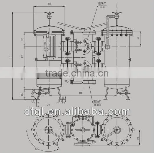 OEM High Quality SDRLF Large Flow Duplex Return Filter