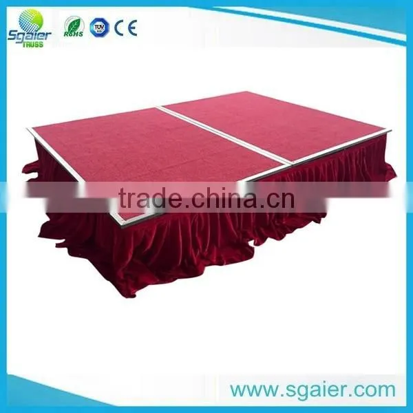 2017 Steel folding stage for hotel wedding stage dancing stage