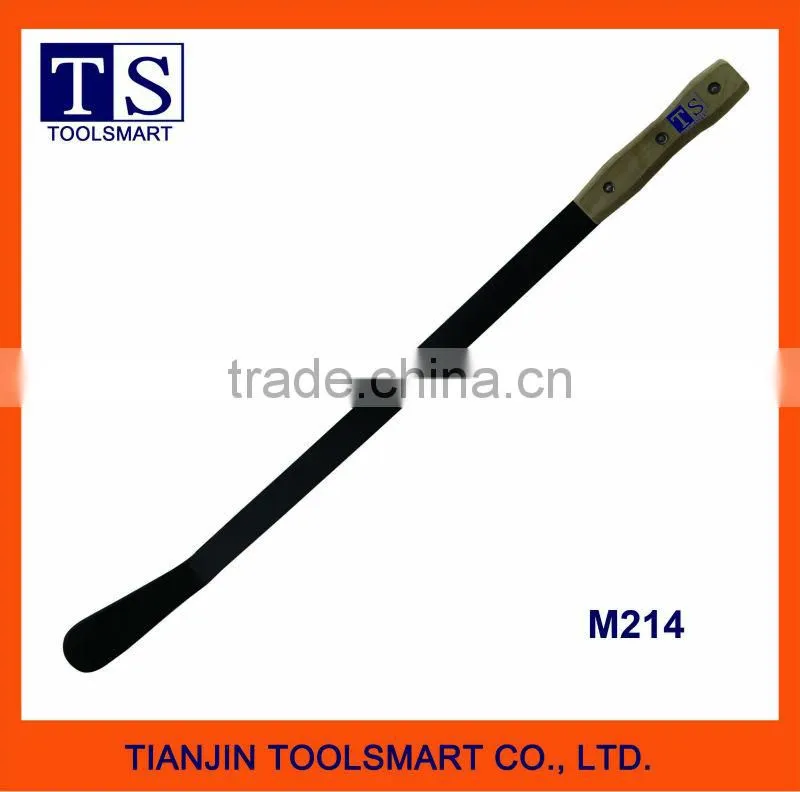 fixed blade knife with wooden or plastic handle