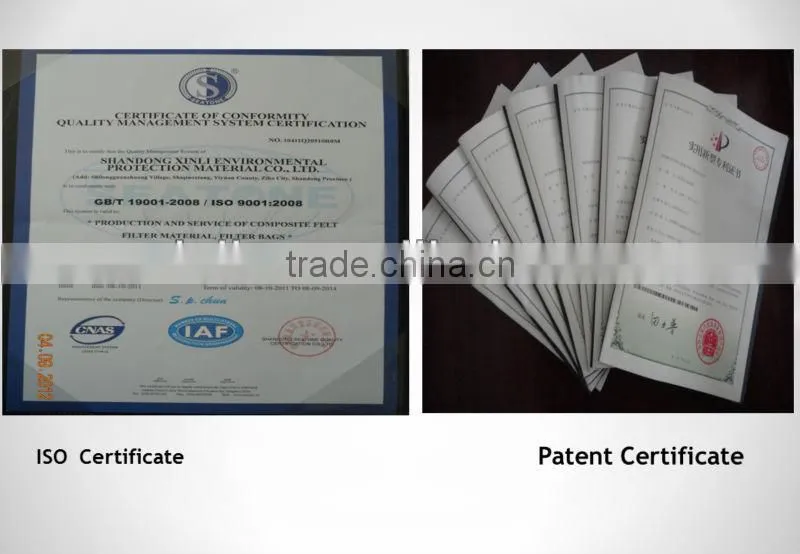 FMS filter bag/non-woven dust filter bag
