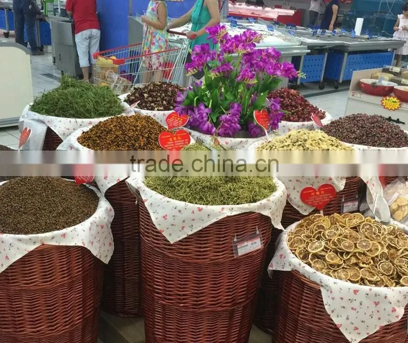 Custom storage basket supermarket food shelf candy display stand