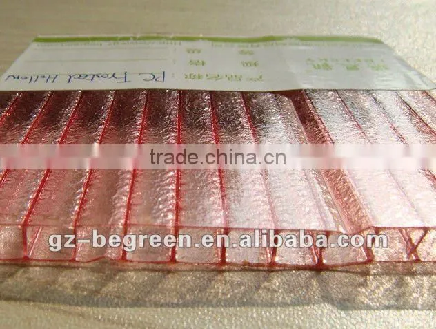 China PC Polycarbonate frosted hollow sheet, PC panel, PC board