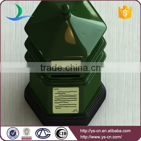 Novel Design Postbox Shape Ceramic Coin Bank