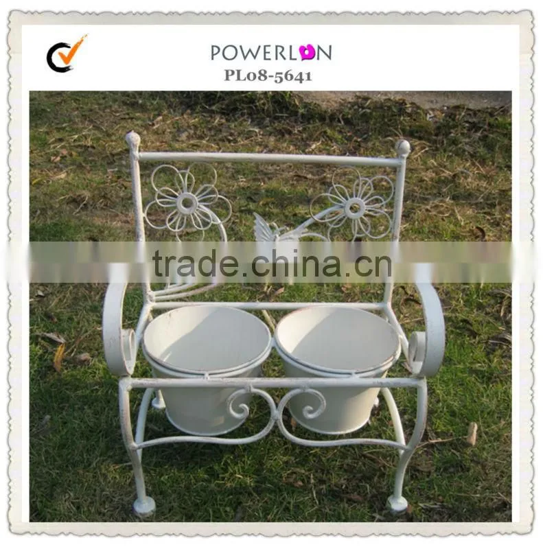 Antique new item wrought iron outdoor metal flower pot
