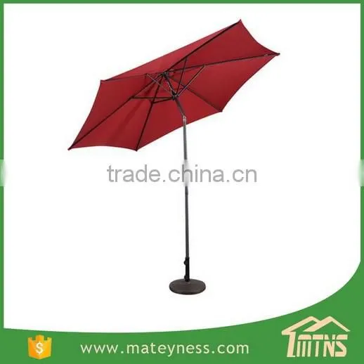 10FT LED Light Tilt Deck Waterproof Garden Market Umbrella Patio Solar Umbrella