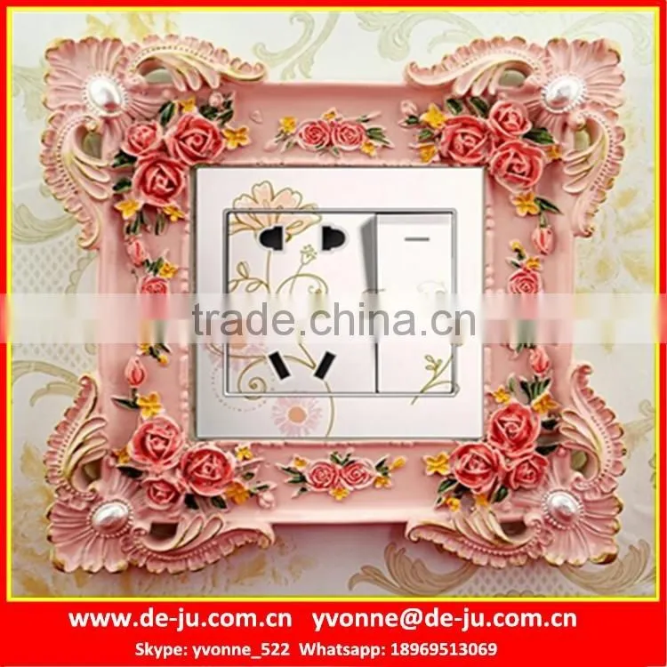 Square Resin 3d Wall Socket Sticker