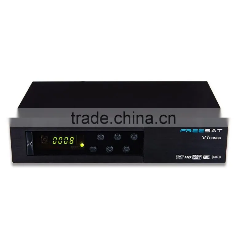 DVB-S2+T2 Freesat V7 Combo Set Top Box Support 3G CCCAM Full 1080P HD Satellite Receiver