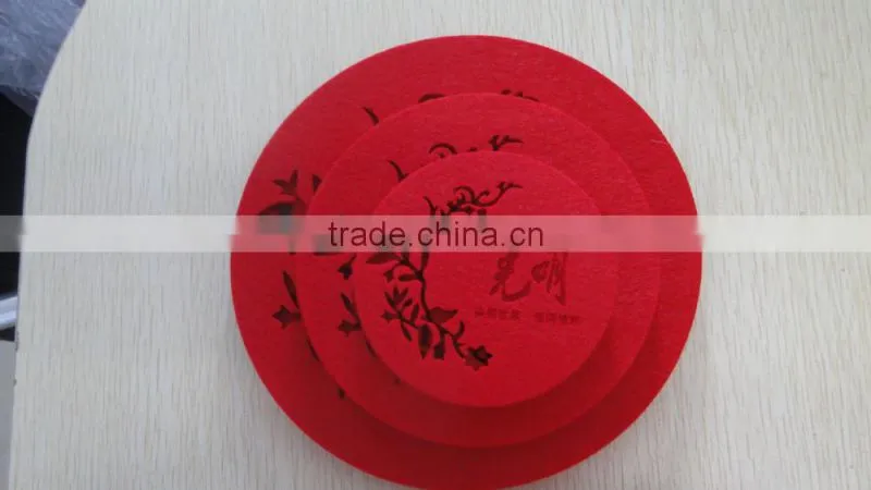factory supply selling beer cup felt coaster