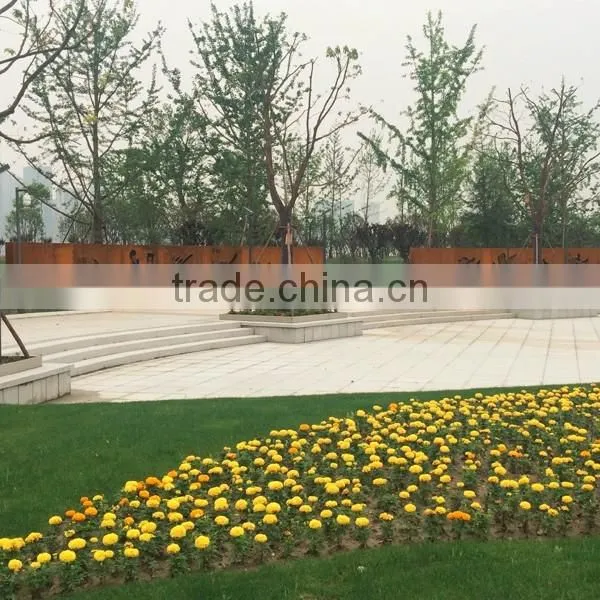 FO-9S05 Outdoor large corten steel love sculpture for sale