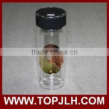 Cheap promotion made in china travel drinking glass water bottle