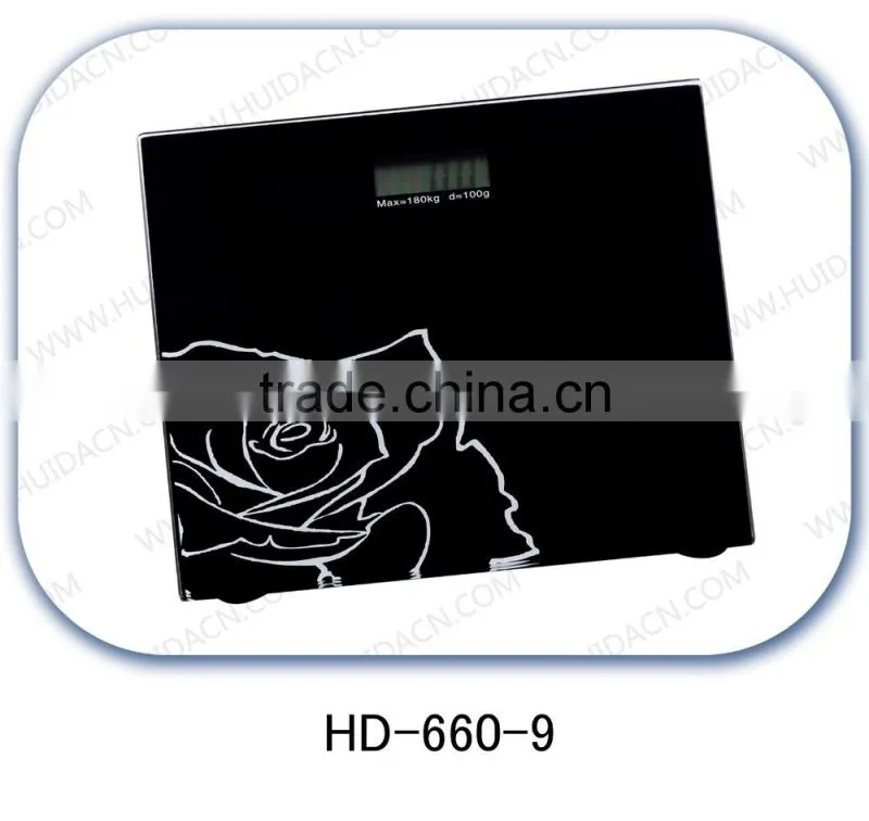 Digital electronic household glass weighing scale