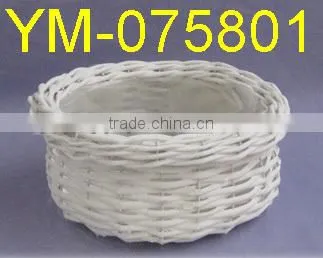 Football Shape Willow Flowerpot Planter