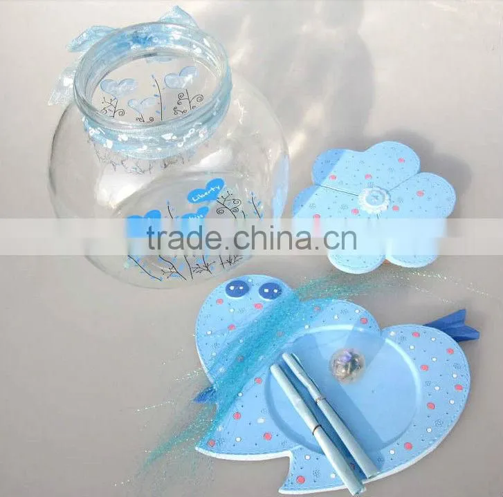 Wishing glass bottle set of 2