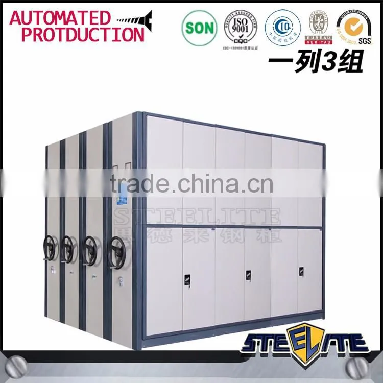 Elegant High Density Mechanical Mobile Shelving Library Furniture Storage System