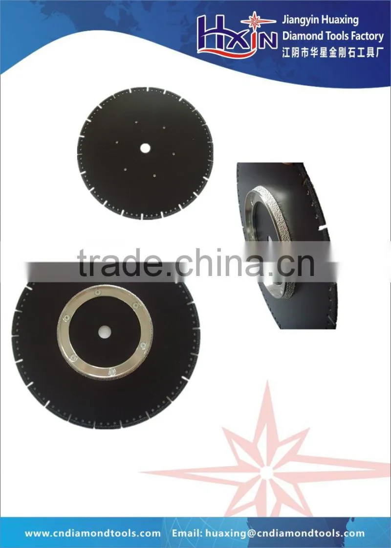 Vacuum Brazed diamond Grinding Disc for marble/Small Circular brazed diamond band cutting disc