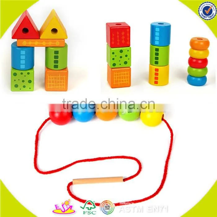 wholesale wooden blocks beaded toy for kids, diy wooden blocks beaded toy for kids, funny wooden blocks toy for kids W11E043