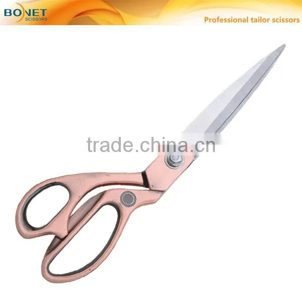 S13003G CE Certificated 10-1/2" professional tailoring stainless steel golden scissors