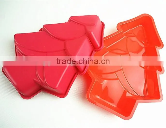 10107 Christmas tree shaped silicone chocolate mould and mold