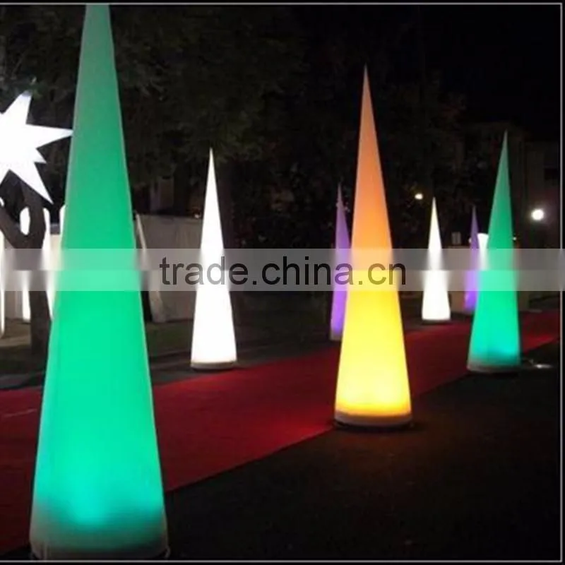 new design lighting inflatable cone tube colorful inflatable pillar logo printed inflatable advertising decoration