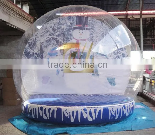 New finished snow globe inflatable for christmas