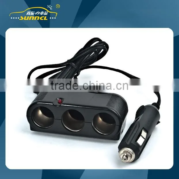 2015 Car Cigarette Lighter Socket Adapter with CE Certificate for iPhone 6 , Tablet