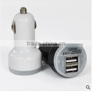 Auto 2 USB Charger for Iphone and Ipad with CE&ROSH charger