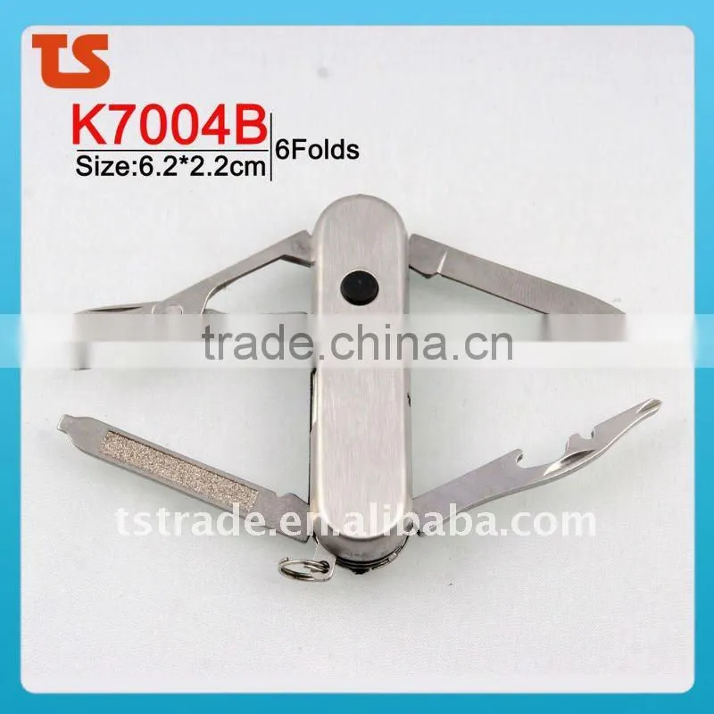 2014 Mini Multi Cute design LED metal utility keychain gift knife K7004ALL