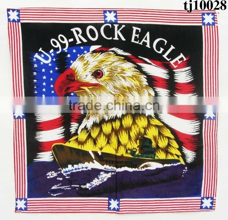 2016 Hot sale factory price I Love the USA designer kerchief