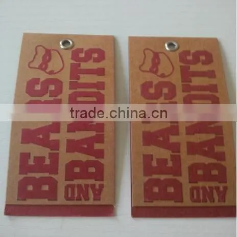 High quality fancy shape kraft paper hang tags with customized design